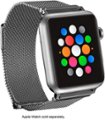 Angle Zoom. Platinum™ - Magnetic Stainless Steel Mesh Band for Apple Watch 42mm, 44mm, 45mm (Series 1-9) and Apple Watch Ultra Series 1-2 49mm - Silver.