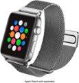 Left Zoom. Platinum™ - Magnetic Stainless Steel Mesh Band for Apple Watch 42mm, 44mm, 45mm (Series 1-9) and Apple Watch Ultra Series 1-2 49mm - Silver.