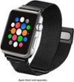 Left Zoom. Platinum™ - Magnetic Stainless Steel Mesh Band for Apple Watch™ 42mm and 44mm, and Apple Watch Series 7 45mm - Black.