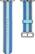 Alt View 11. Modal™ - Woven Nylon Watch Band for Apple Watch 42mm (Series 1-8) and Apple Watch Ultra 49mm - Blue striped.