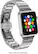 Angle. Platinum™ - Stainless Steel Link Band for Apple Watch™ 38mm, 40mm, Apple Watch™ Series 7 41mm and Apple Watch™ Series 8 41mm - Silver.