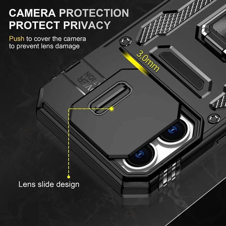 Phone Case Rome Tech RomeTech Rome Tech Armor Case for iPhone 16 Pro Max Black - Best Buy