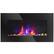 Front. Homcom - 29" Electric Fireplace, Wall Mounted Fireplace with 7 Adjustable LED Flame Colors, Remote Control, Fireplace Heater.