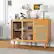 Alt View 11. Costway - Buffet Sideboard Cabinet Rattan Console Table with Sliding Doors Storage Drawer - Natural.