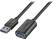 Front. Insignia™ - 3' USB 3.0 Type-A-Female-to-Type-A-Male Cable - Black.