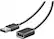 Front. Insignia™ - 12' USB 2.0 A-Male-to-A-Female Extension Cable - Black.