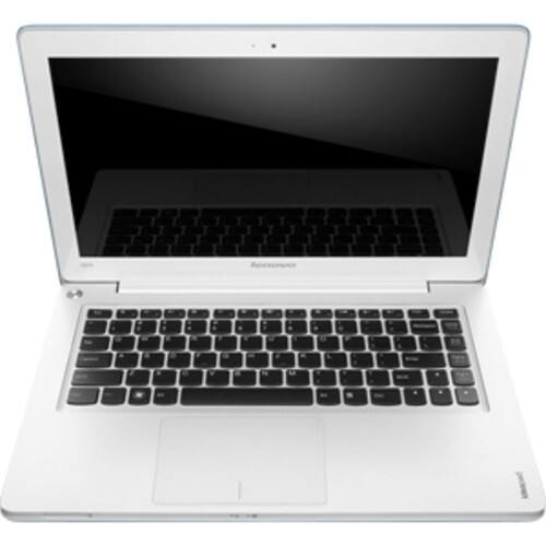 Front Standard. Lenovo - IdeaPad Ultrabook 13.3" Laptop - 4GB Memory - 500GB Hard Drive   32GB Solid State Drive - Aqua Blue.