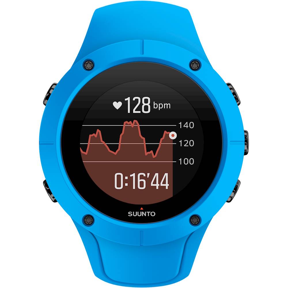 SUUNTO Spartan Trainer GPS Heart Rate Monitor Sports Watch Blue SS023002000 - Best