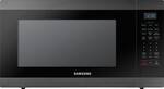 Samsung - 1.9 Cu. Ft. Countertop Fingerprint Resistant Microwave for Built-In Applications with Sensor Cooking - Black stainless steel - Front_Standard