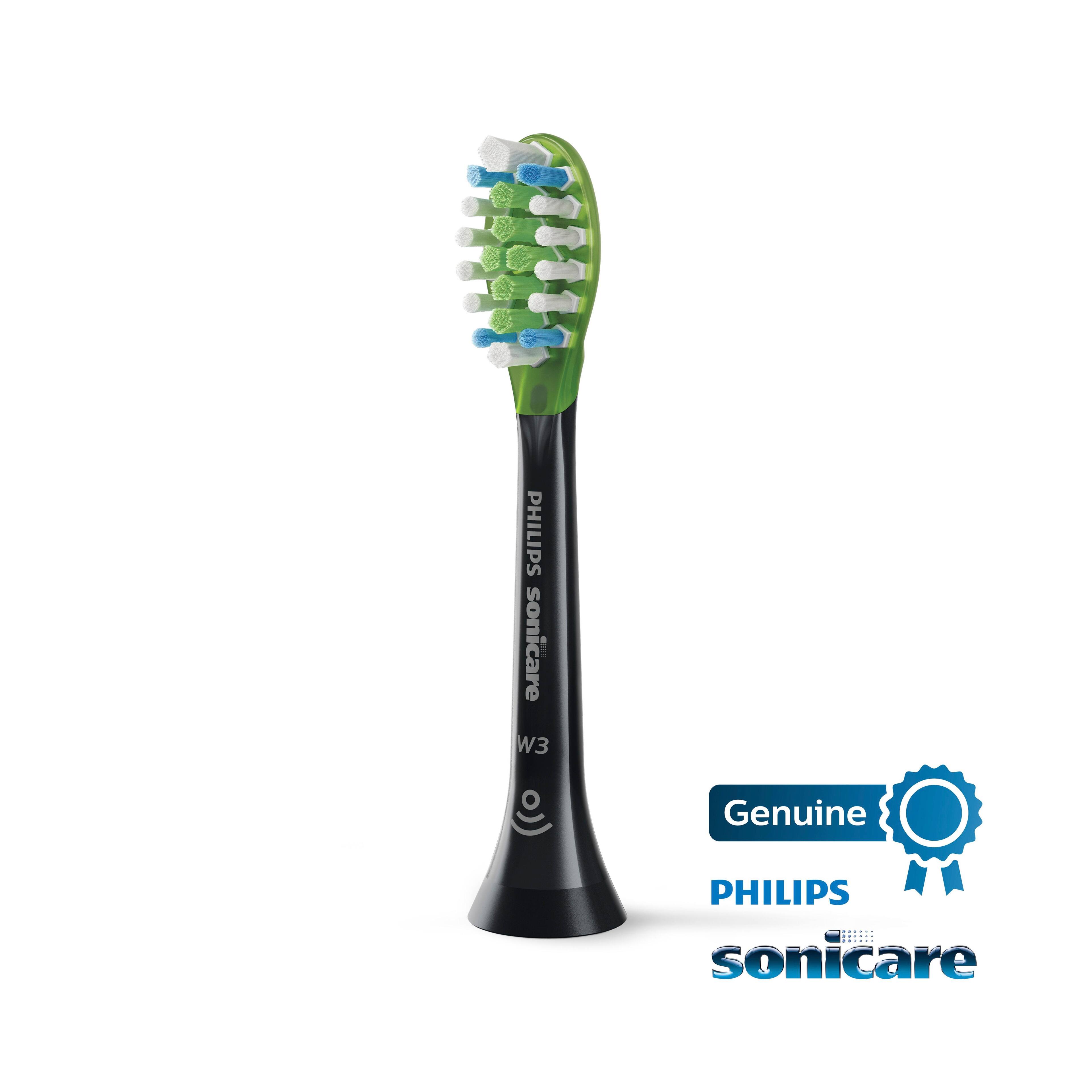 Alt View 12. Philips Sonicare - Premium White Brush Heads (4-Pack) - Black.