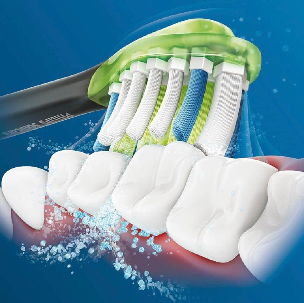 Alt View 15. Philips Sonicare - Premium White Brush Heads (4-Pack) - Black.