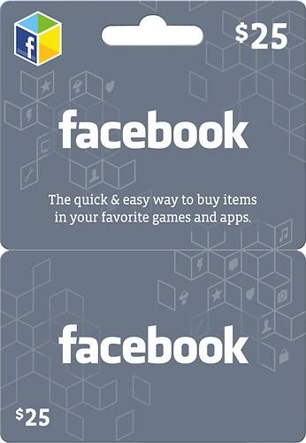 Front. Meta - $25 Gift Card for Facebook Games and Apps - Multicolor.
