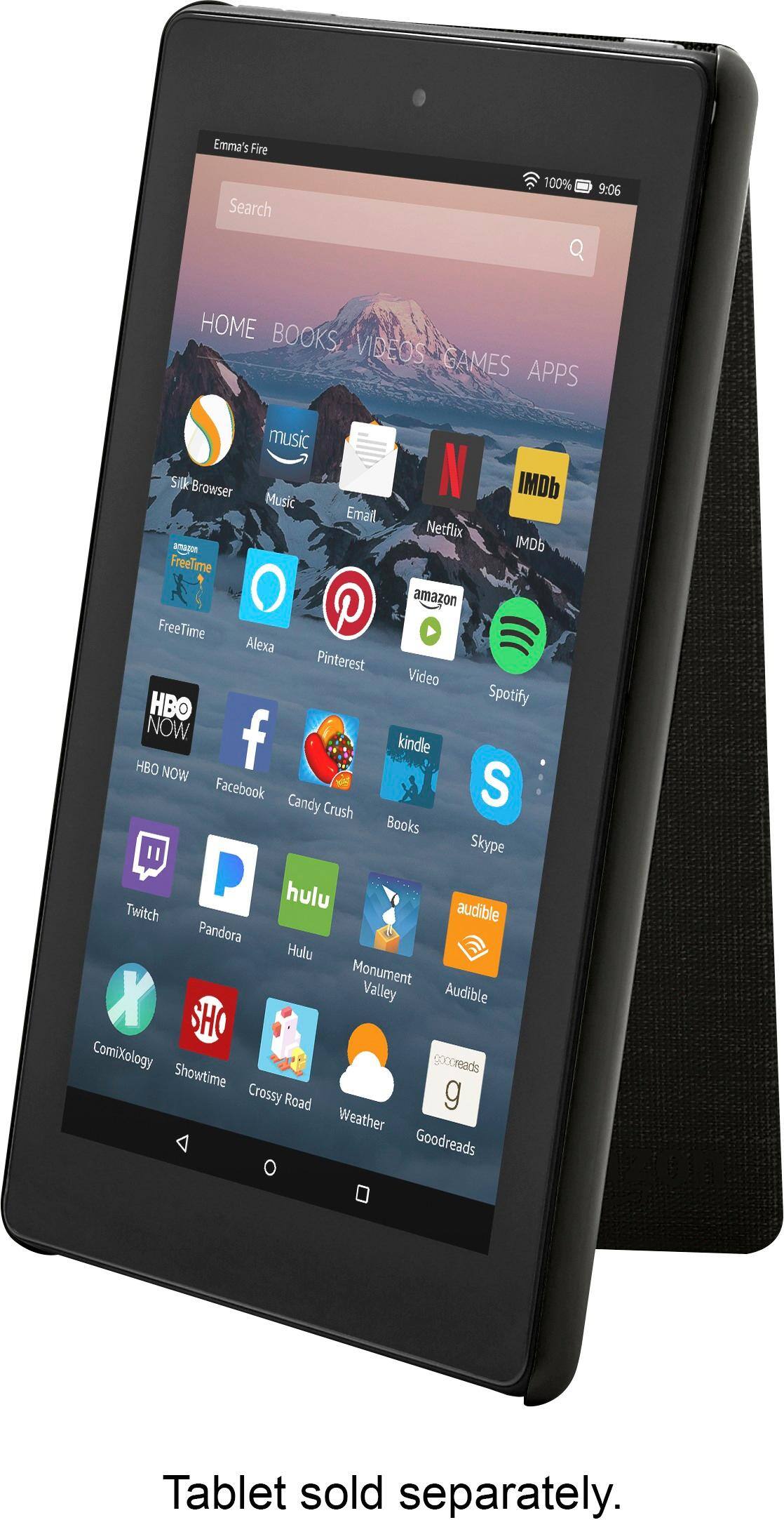 Best Buy Cover Case For Amazon Fire 7 7th Generation 2017 Release Charcoal Black B01n0hgpjr