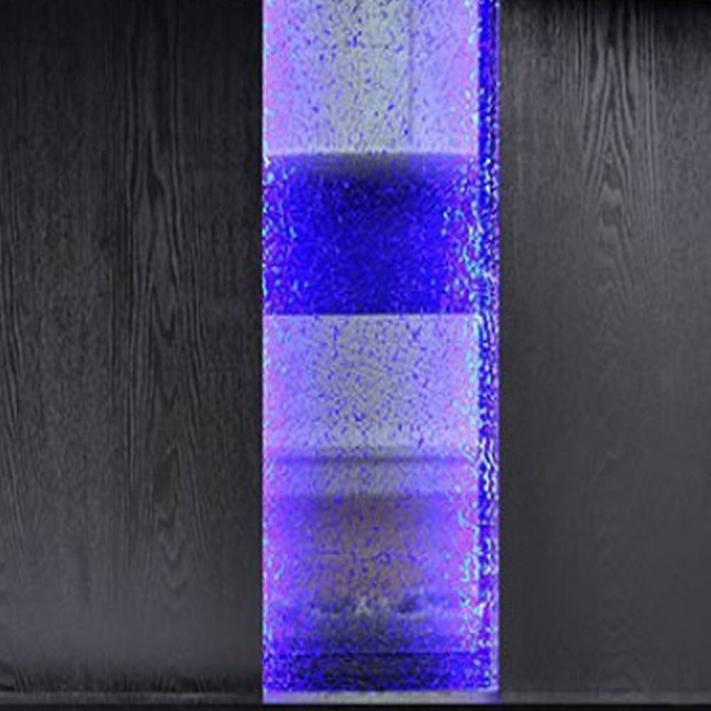 Alt View 2. Manhattan Lane - Wooden Dining Table with Pedestal Base Legs and LED Light, Black - Black.