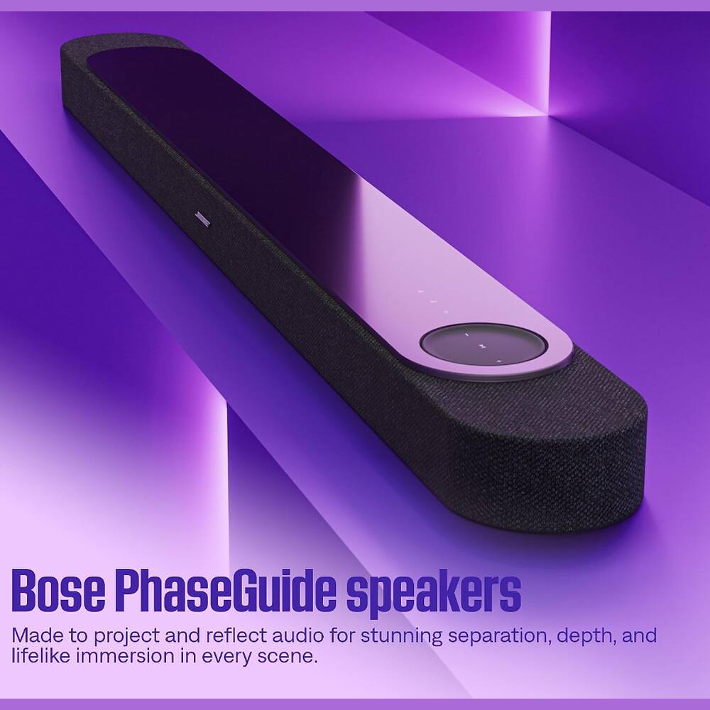 Bose PhaseGuide speakers  
Made to project and reflect audio for stunning separation, depth, and lifelike immersion in every scene.