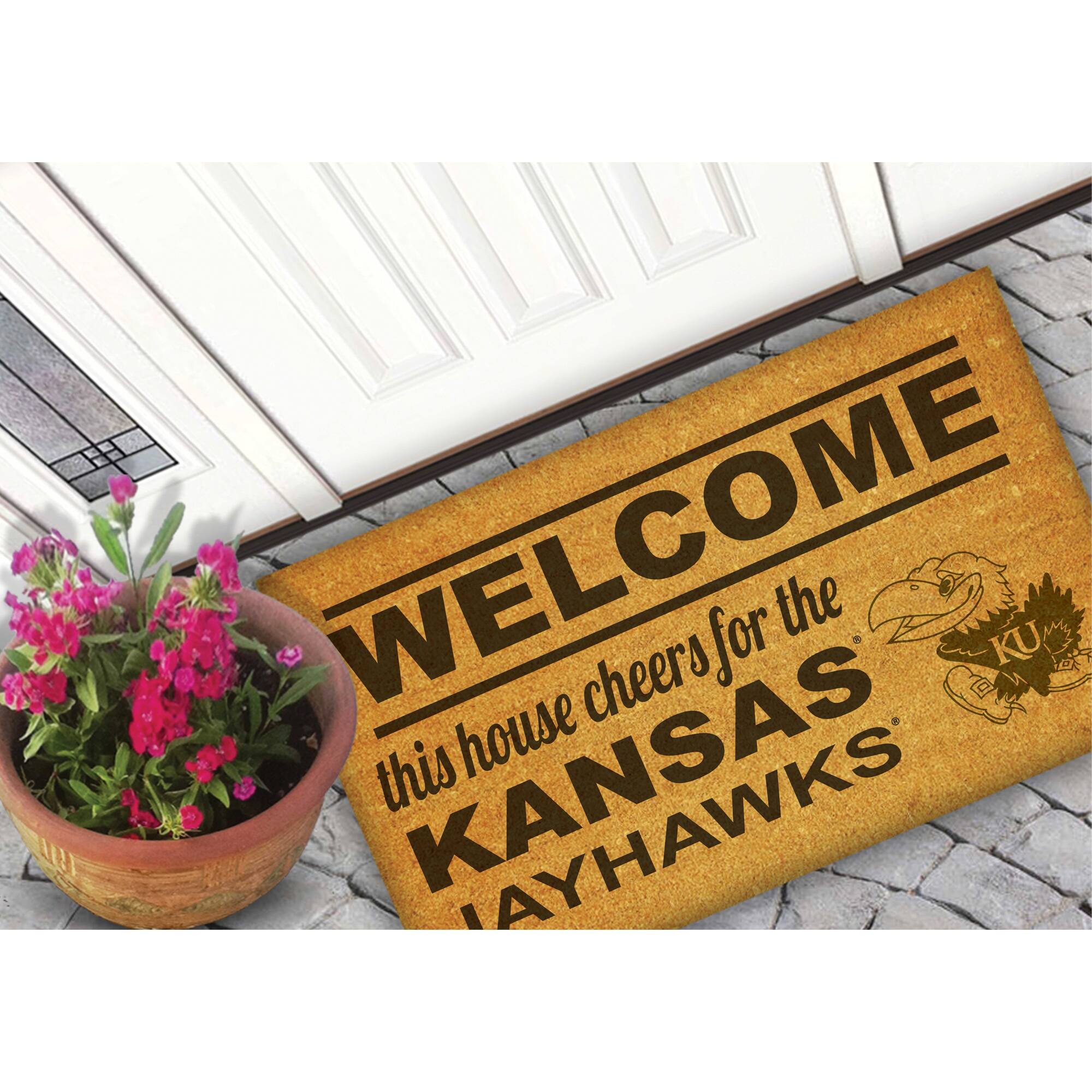 WELCOME  
this house cheers for the  
KANSAS JAYHAWKS