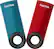 Front. SanDisk - Cruzer Dial 32GB USB 2.0 Flash Drives (2-Pack) - Black/red.