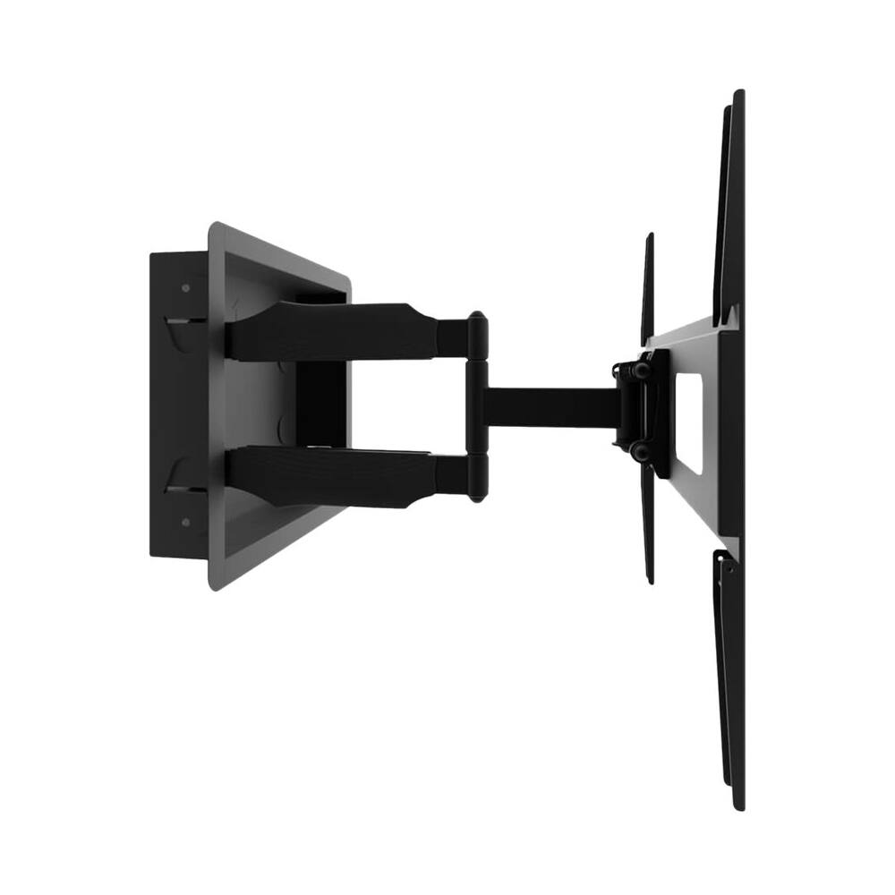 Alt View 12. Kanto - Recessed In-Wall Full Motion TV Mount for Most 32" - 55" TVs - Extends 18.5" - Black.
