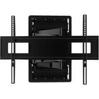 Kanto - Recessed In-Wall Full Motion TV Mount for Most 46" - 80" TVs - Extends 27.6" - Black - Front_Zoom