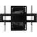 Front. Kanto - Recessed In-Wall Full Motion TV Mount for Most 46" - 80" TVs - Extends 27.6" - Black.