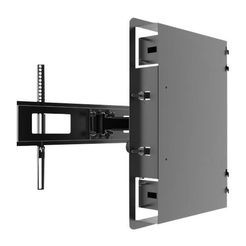Alt View 15. Kanto - Recessed In-Wall Full Motion TV Mount for Most 46" - 80" TVs - Extends 27.6" - Black.