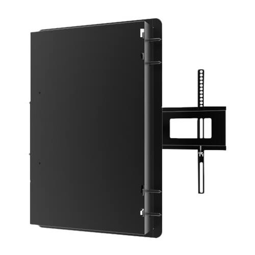 Alt View 16. Kanto - Recessed In-Wall Full Motion TV Mount for Most 46" - 80" TVs - Extends 27.6" - Black.