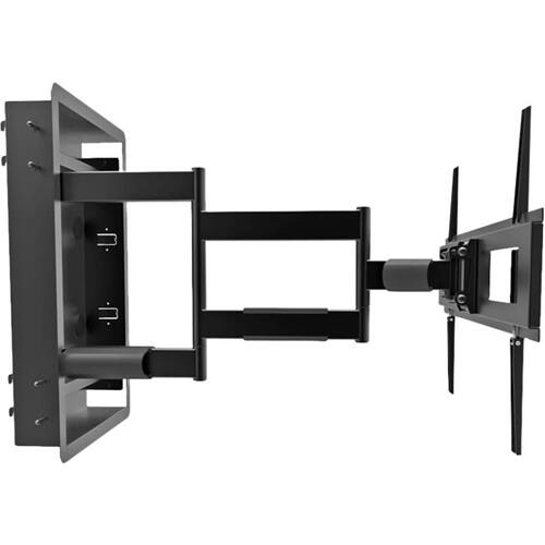 Alt View 18. Kanto - Recessed In-Wall Full Motion TV Mount for Most 46" - 80" TVs - Extends 27.6" - Black.