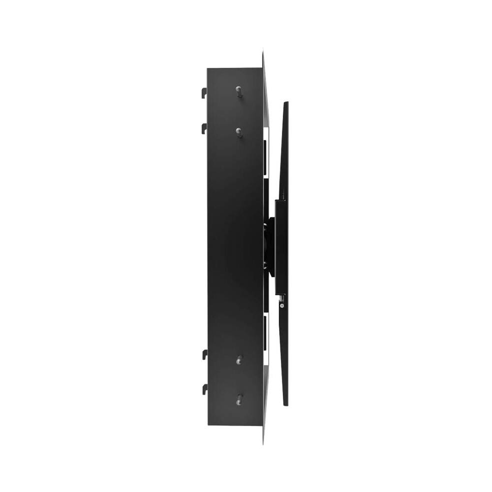 Left. Kanto - Recessed In-Wall Full Motion TV Mount for Most 46" - 80" TVs - Extends 27.6" - Black.