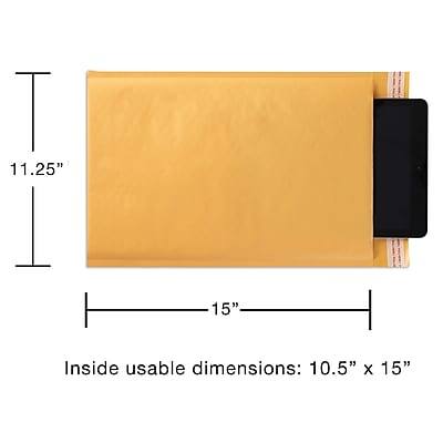 11.25" x 15"  
Inside usable dimensions: 10.5" x 15"