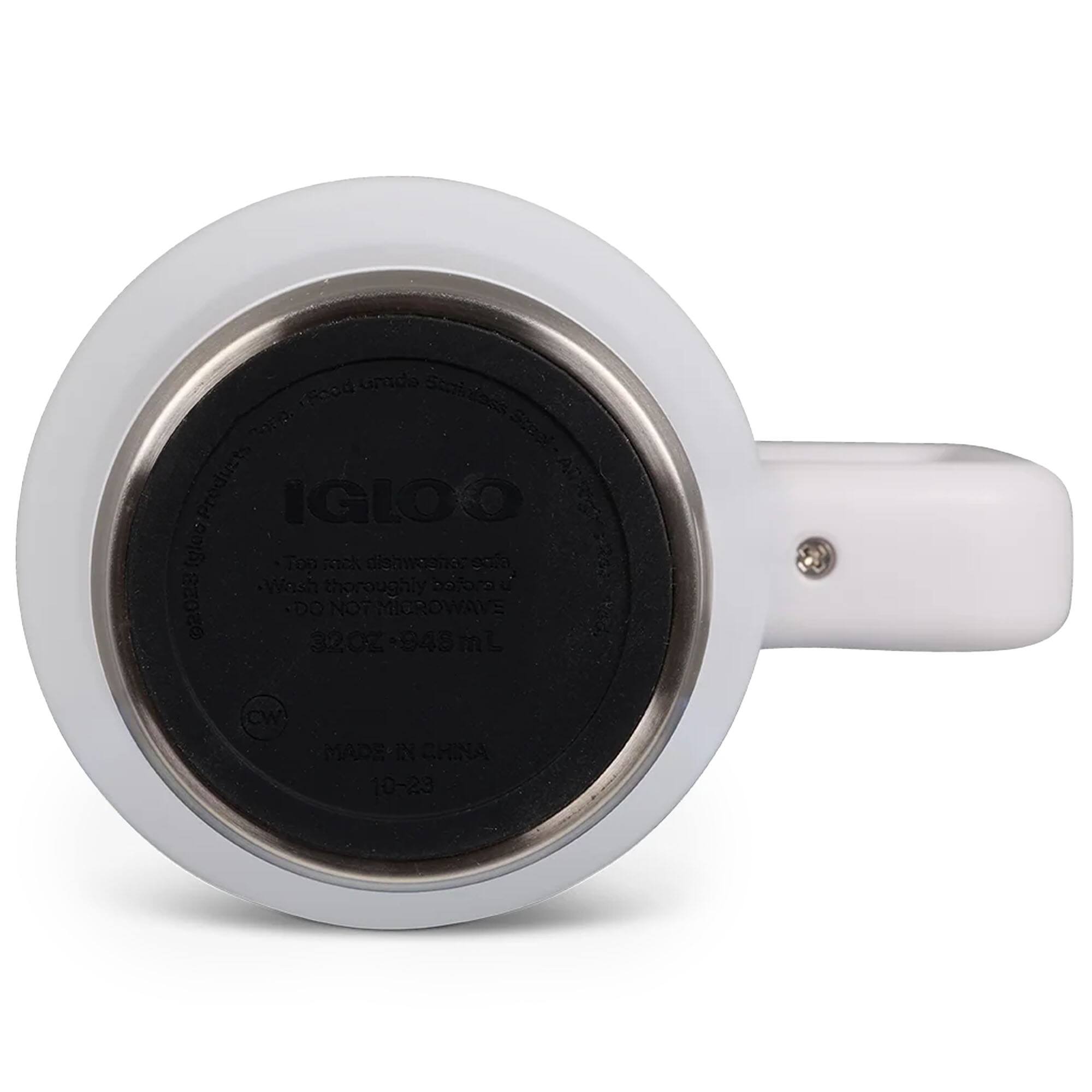 Grada Food Stainless Steel Innpoada I AC Pre IGLOO (glo Top Fack disavoenes eatd Wash thoroughly before use DO NOT MICROWAVE 320Z 948 L S CW MADE IN CHINA 10-23