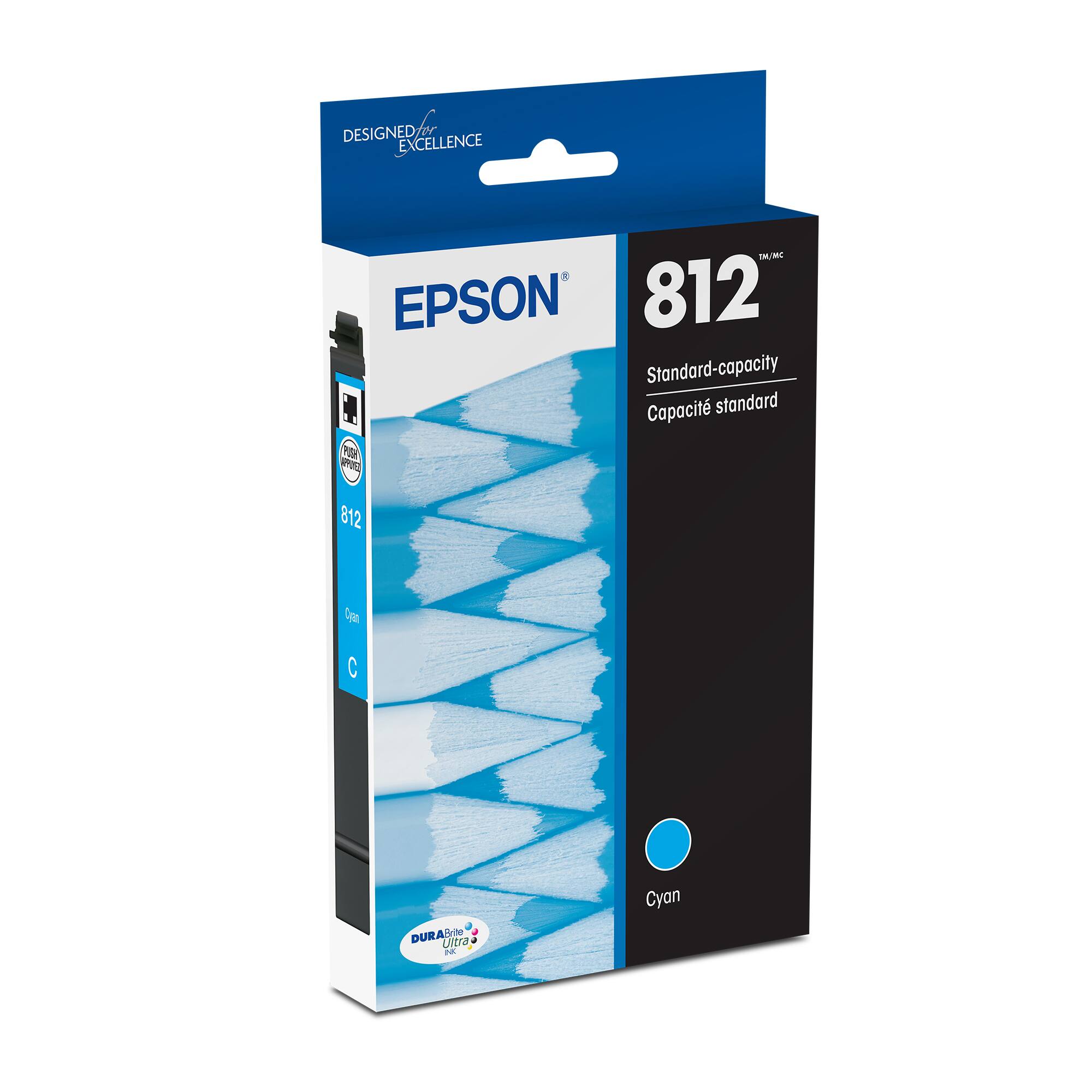 Designed for excellence TM/MC EPSON 812 Standard-capacity Cartridges.