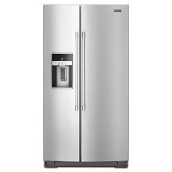 Maytag - 20.6 Cu. Ft. Side-by-Side Refrigerator - Stainless Steel - Front_Zoom