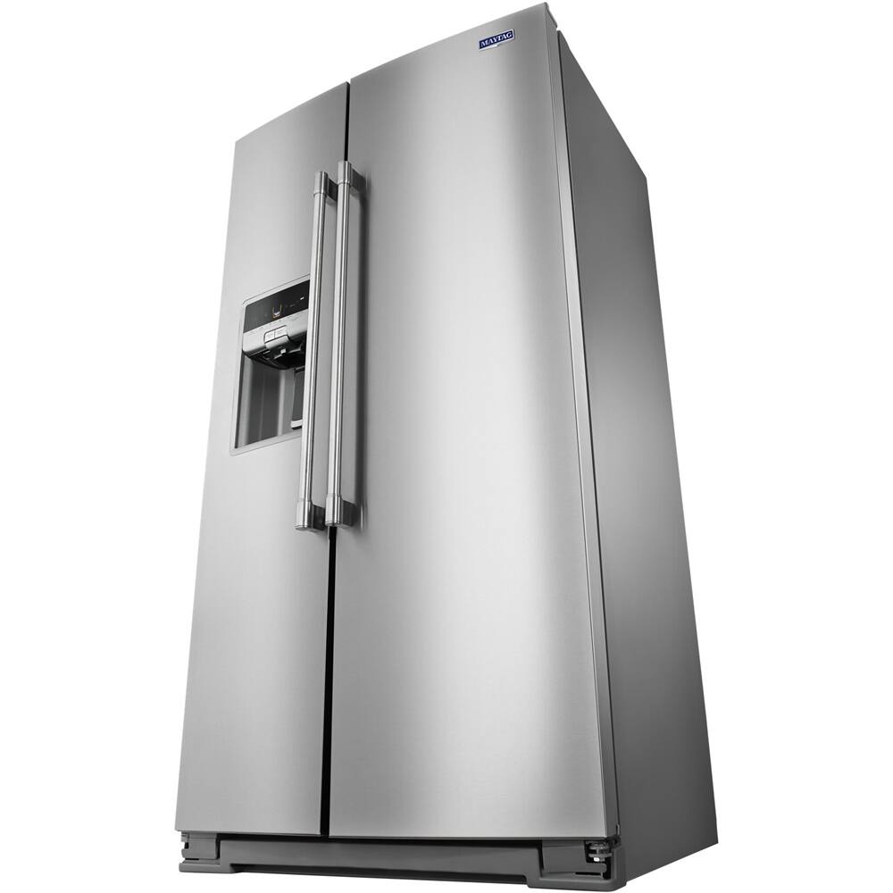Maytag 20.6 Cu. Ft. SidebySide Refrigerator Stainless Steel MSC21C6MFZ Best Buy