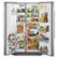 Left. Maytag - 20.6 Cu. Ft. Side-by-Side Refrigerator - Stainless Steel.