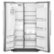 Alt View 1. Maytag - 20.6 Cu. Ft. Side-by-Side Refrigerator - Stainless Steel.