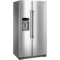 Angle. Maytag - 20.6 Cu. Ft. Side-by-Side Refrigerator - Stainless Steel.