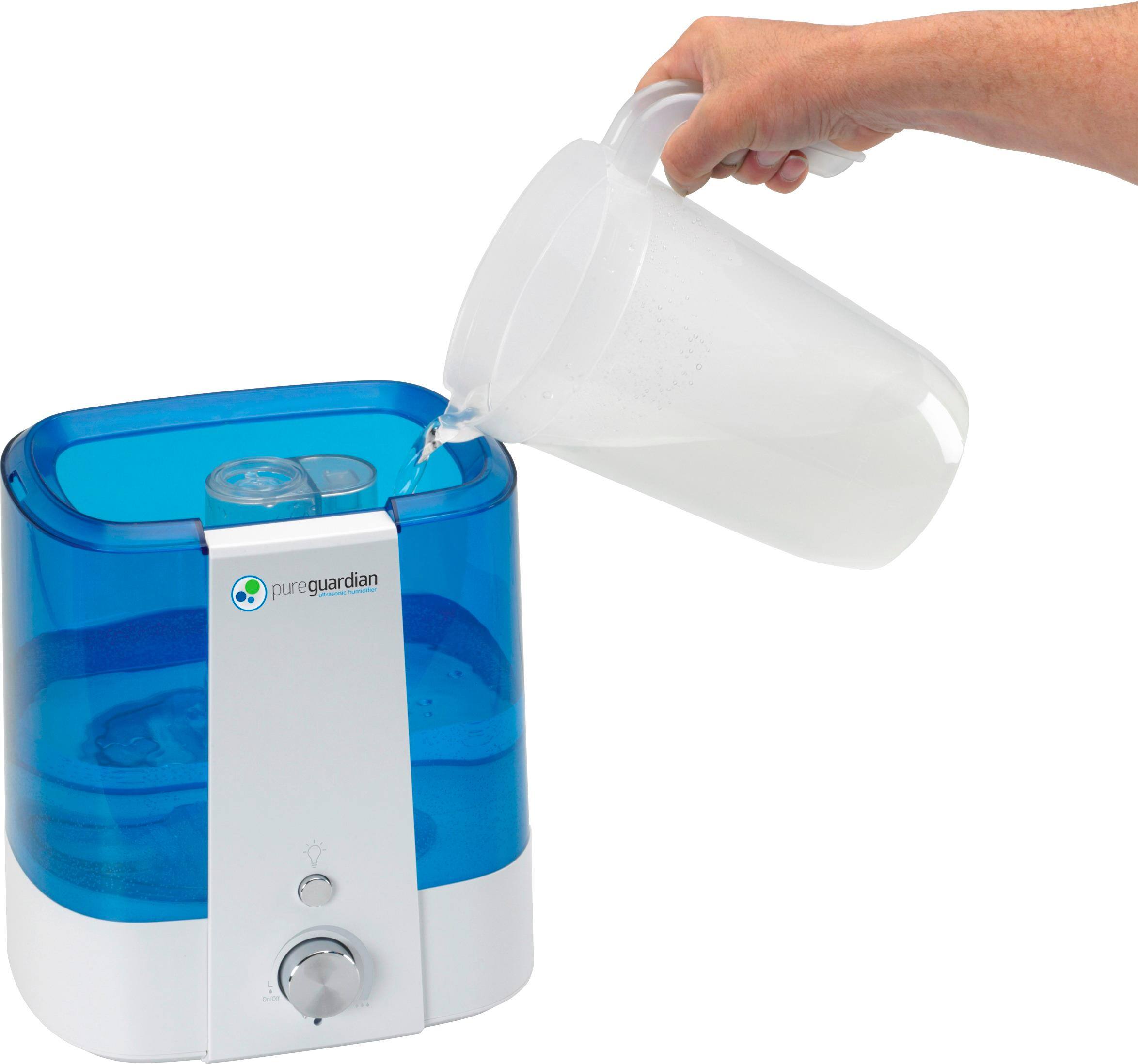 Alt View 11. PureGuardian - 1.5 Gal. Ultrasonic Cool Mist Humidifier - Blue/white.