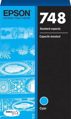 Epson - 748 Standard Capacity Ink Cartridge - Cyan