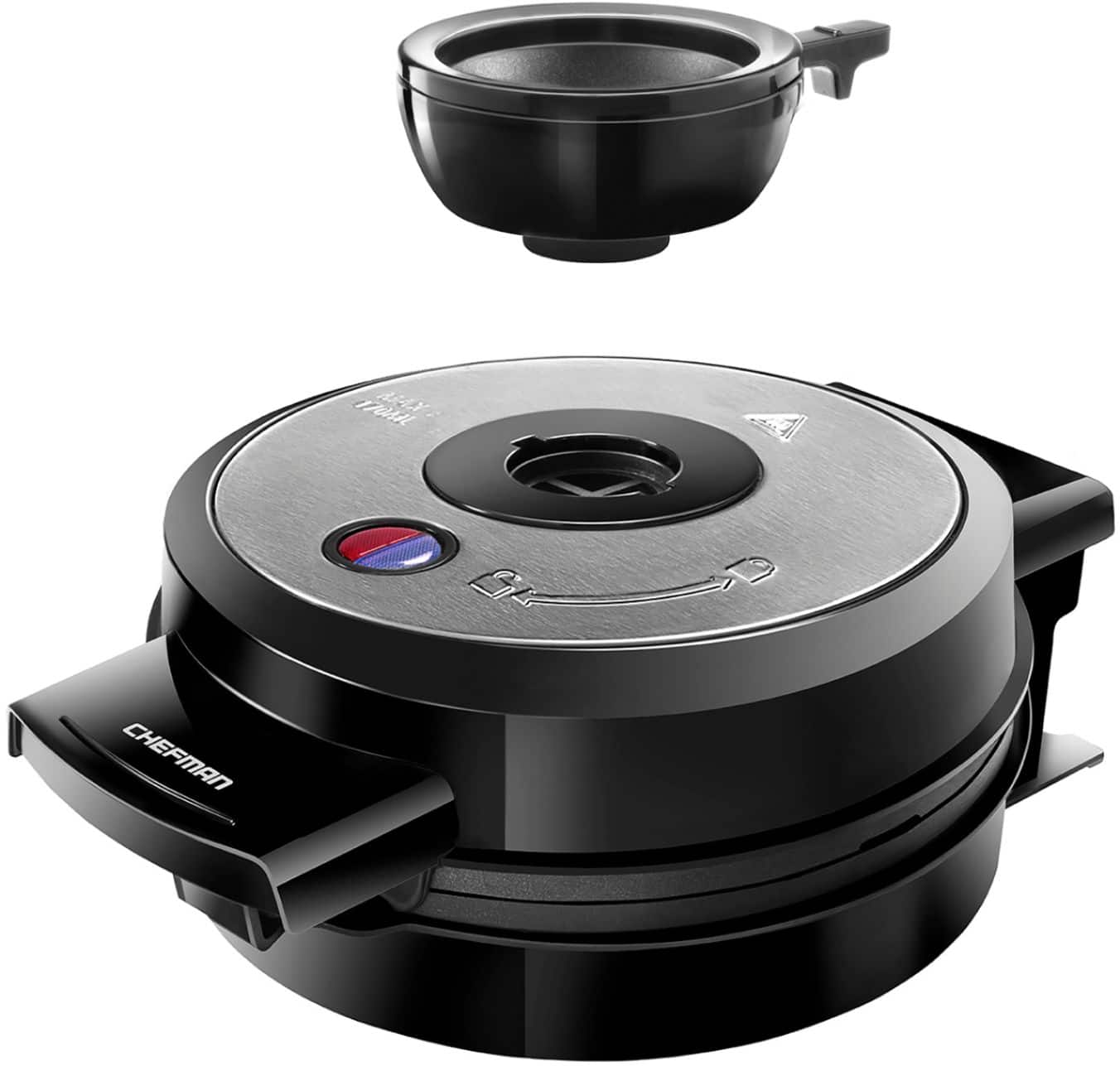 Best Buy: CHEFMAN Volcano Belgian Waffle Maker Black/Stainless Steel ...