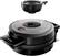 Alt View 13. Volcano Belgian Waffle Maker - Black/Stainless Steel.
