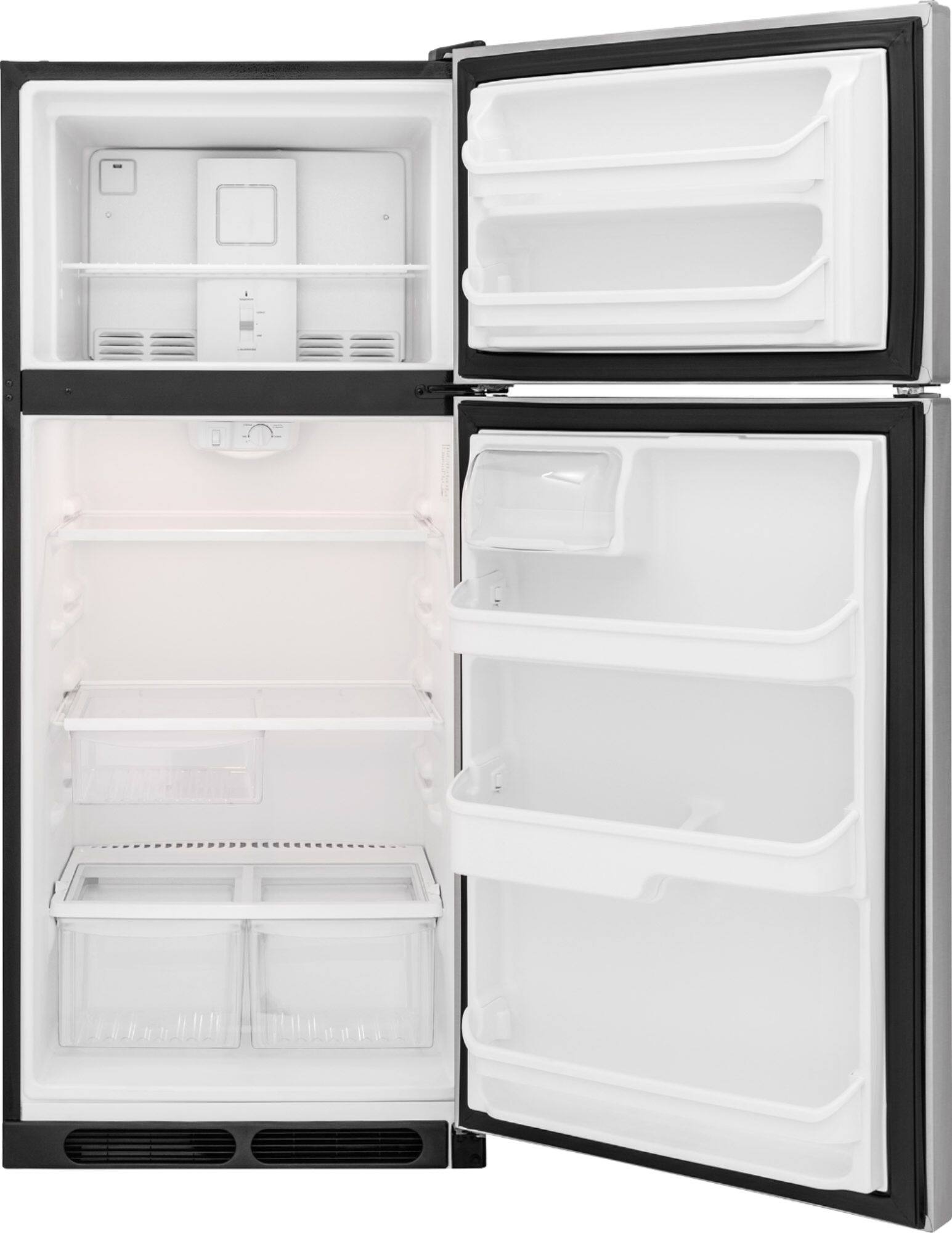 Stainless Frigidaire Top Freezer Refrigerator at Ray Jones blog