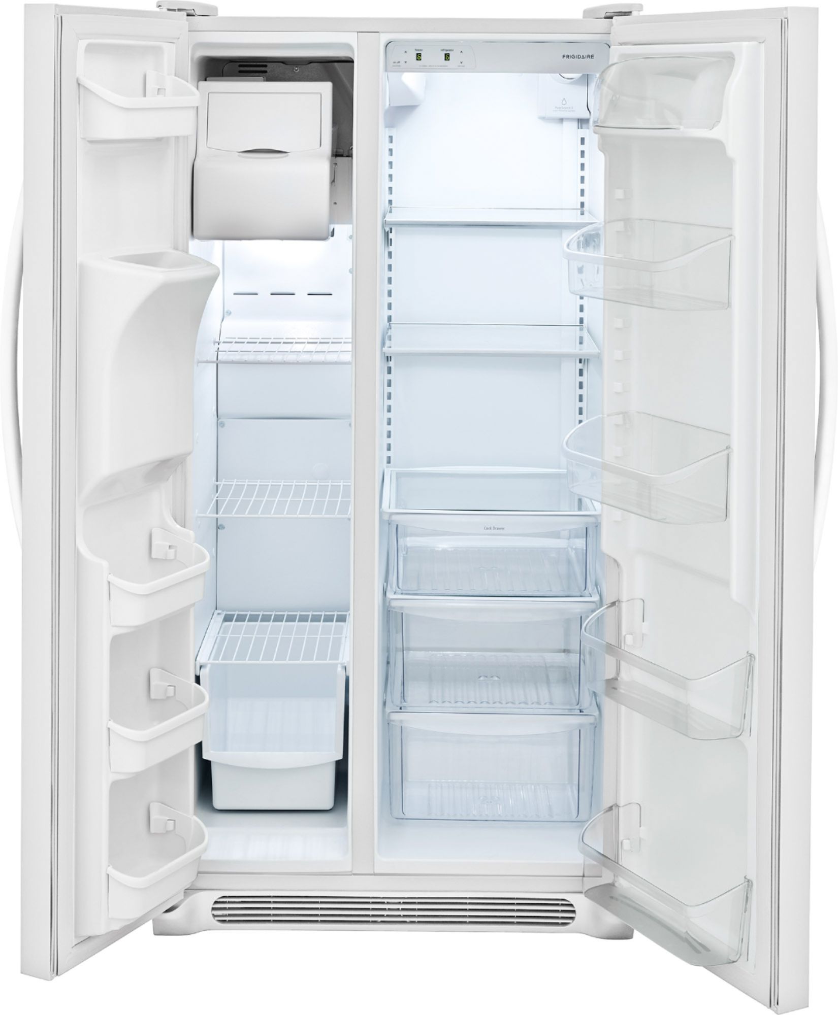 Best Buy: Frigidaire 25.6 Cu. Ft. Side-by-Side Refrigerator Pearl ...