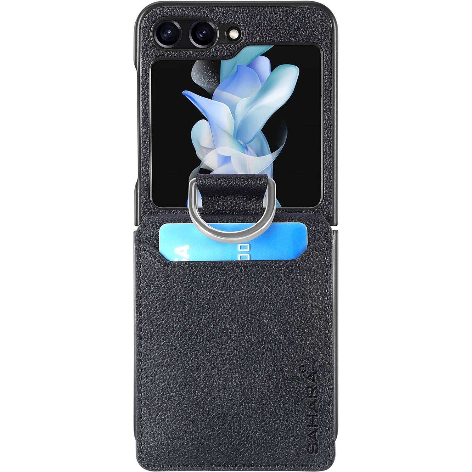 Alt View 11. SaharaCase - Indy Series Wallet Case for Samsung Galaxy Z Flip6 - Scorpion Black.