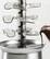 Alt View 1. Nostalgia - 2-lb. Stainless Steel Cascading Fondue Fountain - Chocolate, BBQ Sauce, Ranch, Nacho Cheese, Buffalo Sauce - Stainless Steel.