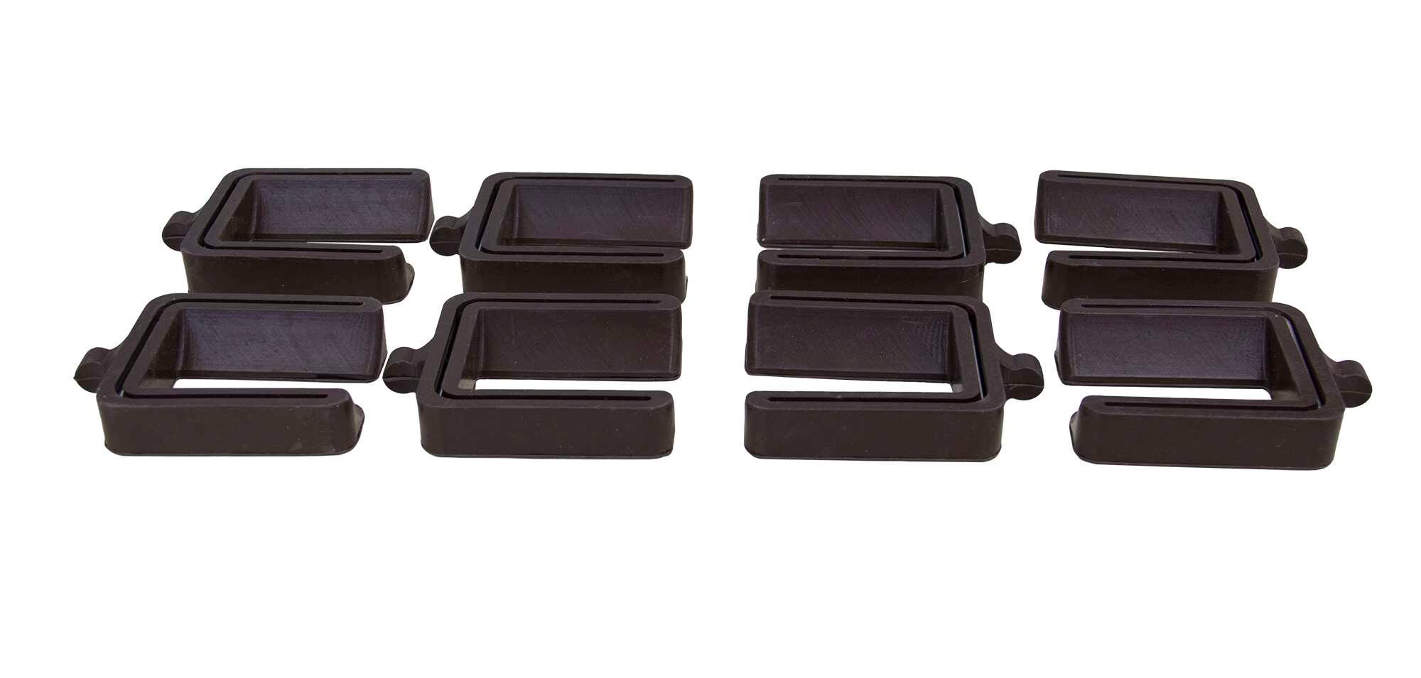 Front. Kings Brand Furniture - Kings Brand Furniture Bed Wheel Stopper - Dark Brown.