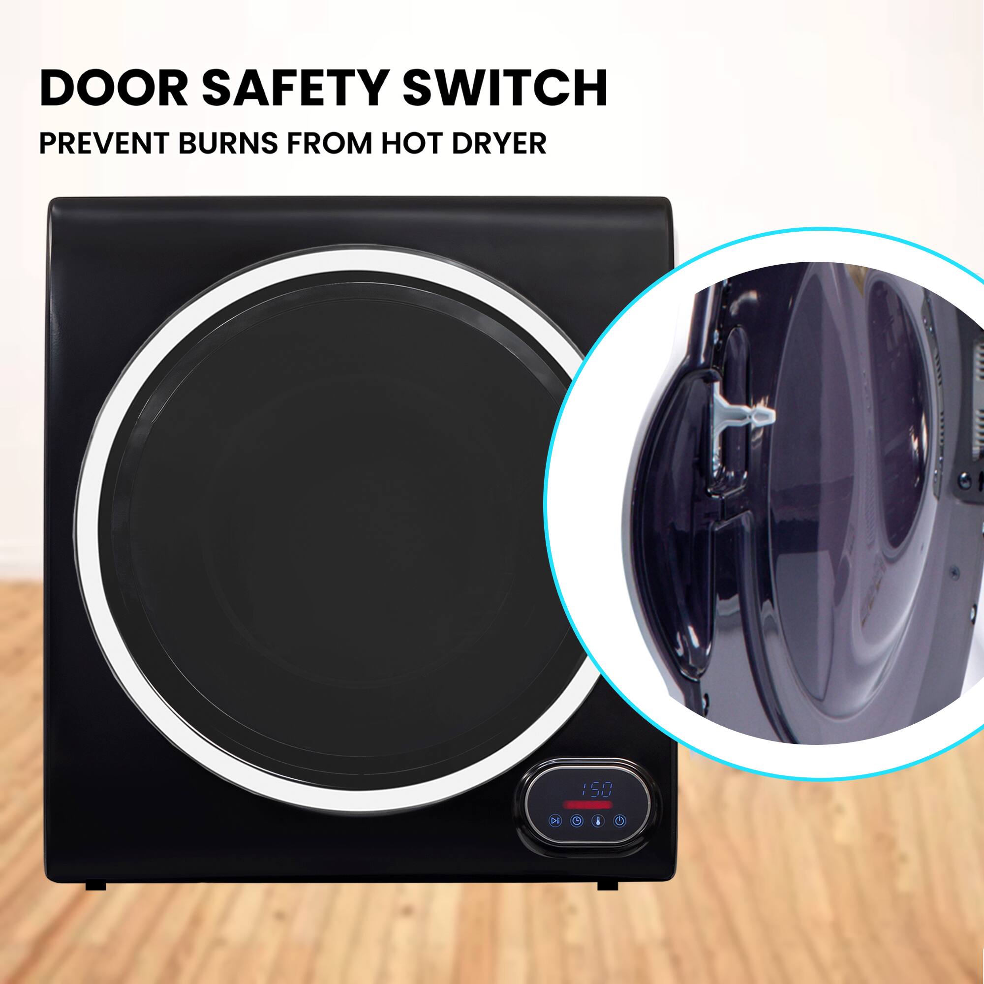 DOOR SAFETY SWITCH  
PREVENT BURNS FROM HOT DRYER
