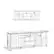 Alt View 7. Simpli Home - Artisan 72W Low TV Stand with Drawers, Glass Doors and Cubbies - Distressed Gray.