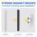 STRONG MAGNET NEEDED TO ATTRACT THE METAL BACK UNDERNEATH
Metal Back Glass Surface Strong Magnet