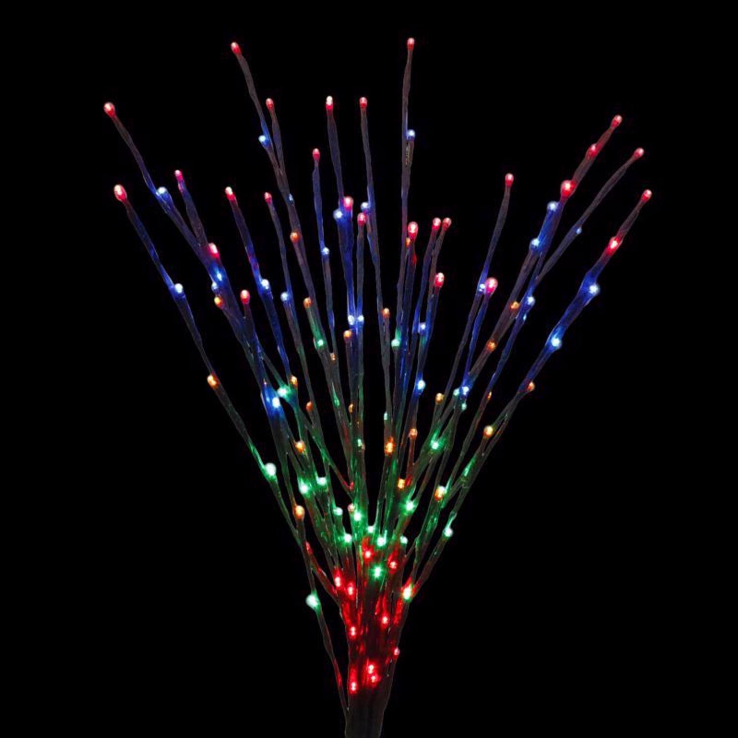 Angle. Celebrations - Celebrations Platinum LED Multi Light Burst 32 in. Yard Decor - Multicolored.