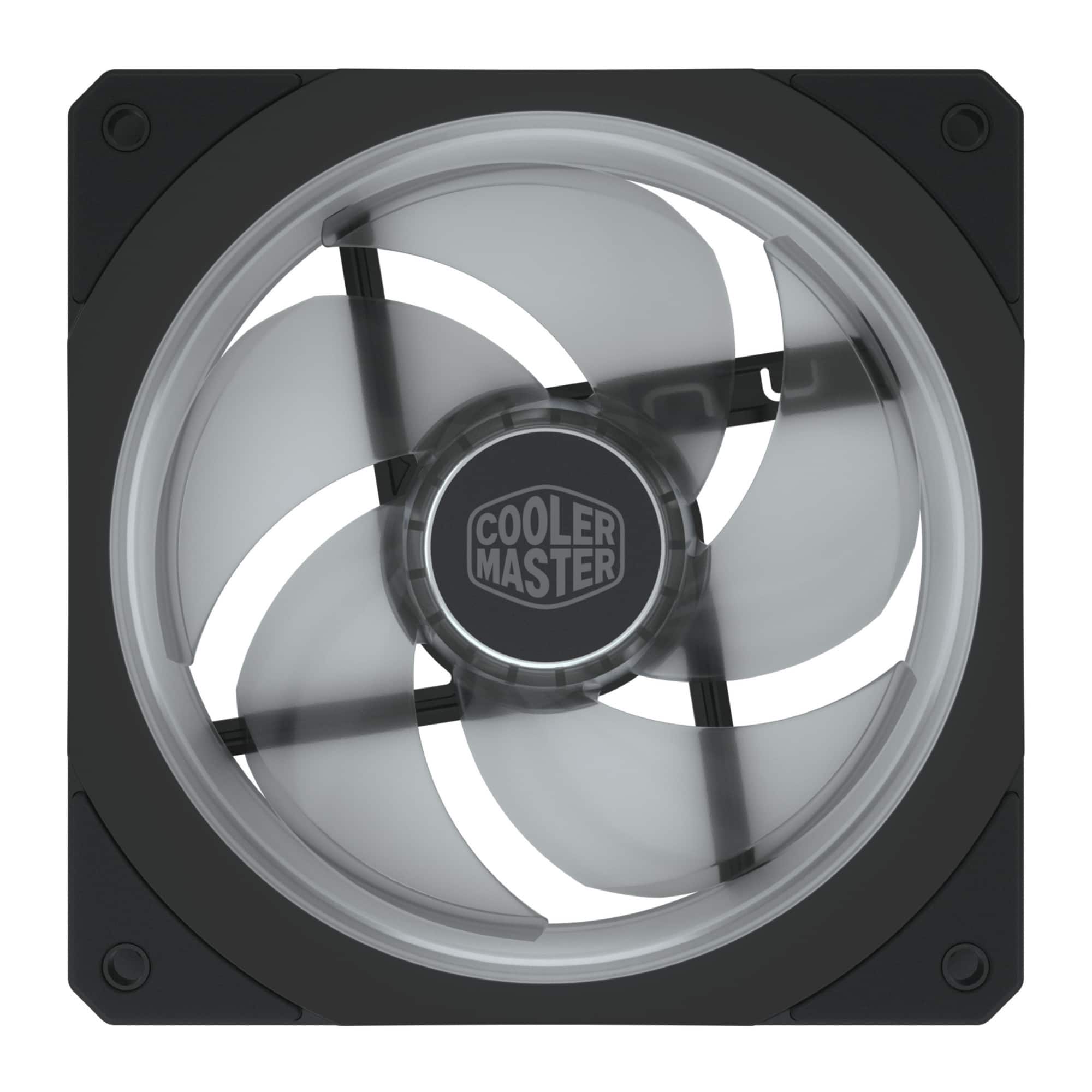 Cooler Master - Masterfan SF120P ARGB Square-Frame Fan with Customizable Lighting